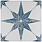 Cassis Stella Blue 9-3/4" x 9-3/4" Porcelain Tile - Per Case of 16 - 11.11 Square Feet