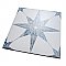 Cassis Stella Blue 9-3/4" x 9-3/4" Porcelain Tile - Per Case of 16 - 11.11 Square Feet