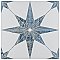 Cassis Stella Blue 9-3/4" x 9-3/4" Porcelain Tile - Per Case of 16 - 11.11 Square Feet