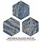 Cassis Hex Blue 8-5/8" x 9-7/8" Porcelain Floor & Wall Tile - Per Case of 25 - 11.50 Sq. Ft.