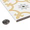 Daria Dandelion 9-3/4" x 9-3/4"  Porcelain Floor & Wall Tile - 16 Tiles Per Case - 10.88 Sq. Ft.