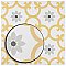 Daria Dandelion 9-3/4" x 9-3/4"  Porcelain Floor & Wall Tile - 16 Tiles Per Case - 10.88 Sq. Ft.