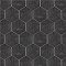 Gaudi Black Hex Ducados 8-5/8" x 9-7/8" Porcelain Tile - Per Case of 25 Tile - 11.41 Sq. Ft. Per Case