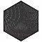Gaudi Black Hex Ducados 8-5/8" x 9-7/8" Porcelain Tile - Per Case of 25 Tile - 11.41 Sq. Ft. Per Case