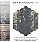 Gaugin Hex Catan Shadow 8-5/8" x 9-7/8" Porcelain Floor & Wall Tile - 25 Tiles Per Case - 11.5 Sq. Ft.