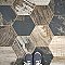 Gaugin Hex Catan Shadow 8-5/8" x 9-7/8" Porcelain Floor & Wall Tile - 25 Tiles Per Case - 11.5 Sq. Ft.