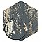 Gaugin Hex Catan Shadow 8-5/8" x 9-7/8" Porcelain Floor & Wall Tile - 25 Tiles Per Case - 11.5 Sq. Ft.