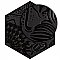Gaudi Lux Black Hex Ducados 8-5/8" x 9-7/8" Porcelain Tile - Per Case of 25 Tile - 11.41 Sq. Ft. Per Case