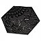 Gaudi Lux Black Hex Ducados 8-5/8" x 9-7/8" Porcelain Tile - Per Case of 25 Tile - 11.41 Sq. Ft. Per Case