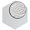 Gaudi Lux White Hex Ducados 8-5/8" x 9-7/8" Porcelain Tile - Per Case of 25 Tile - 11.41 Sq. Ft. Per Case