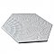 Gaudi Lux White Hex Ducados 8-5/8" x 9-7/8" Porcelain Tile - Per Case of 25 Tile - 11.41 Sq. Ft. Per Case