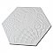Gaudi Lux White Hex Ducados 8-5/8" x 9-7/8" Porcelain Tile - Per Case of 25 Tile - 11.41 Sq. Ft. Per Case