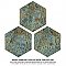 Gaudi React Hex Ocean 8-5/8" x 9-7/8" Porcelain Tile - Per Case of 25 Tile - 11.41 Sq. Ft. Per Case