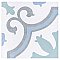 Lacour Aqua Porcelain Tile - 9-3/4" x 9-3/4" - Sold Per Case of 16 - 10.88 Sq Ft Per Case