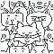 Oh My Cat 9-3/4" x 9-3/4" Porcelain Floor/Wall Tile - 16 Tiles Per Case - 10.88 Sq. Ft.