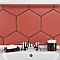 Textile Basic Hex Red 8-5/8" x 9-7/8" Porcelain Tile - Sold Per Case of 25 - 11.56 Square Feet