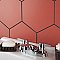 Textile Basic Hex Red 8-5/8" x 9-7/8" Porcelain Tile - Sold Per Case of 25 - 11.56 Square Feet