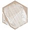 Textile Basic Hex Red 8-5/8" x 9-7/8" Porcelain Tile - Sold Per Case of 25 - 11.56 Square Feet