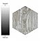 Suomi Hex Grey 8-5/8" x 9-7/8" Porcelain Floor & Wall Tile -25 Tiles Per Case - 11.5 Sq. Ft.