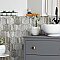 Suomi Hex Grey 8-5/8" x 9-7/8" Porcelain Floor & Wall Tile -25 Tiles Per Case - 11.5 Sq. Ft.