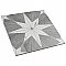 Llama Stella Loire Verso Silver Smoke 9-3/4" x 9-3/4" Porcelain Floor & Wall Tile - Per Case of 16 - 10.88 Sq. Ft.