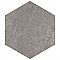 Traffic Hex Grey 8-5/8" x 9-7/8" Porcelain Floor & Wall Tile - 25 Tiles Per Case - 11.5 Sq. Ft.