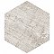 Sawnwood Hex Grey 8-5/8" x 9-7/8" Porcelain Floor & Wall Tile - 25 Tiles Per Case - 11.5 Sq. Ft.