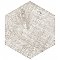 Sawnwood Hex Grey 8-5/8" x 9-7/8" Porcelain Floor & Wall Tile - 25 Tiles Per Case - 11.5 Sq. Ft.