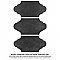 Alhama Provenzal Black 6-1/4" x 12-3/4" Porcelain Floor & Wall Tile - Sold Per Case of 20 - 8.8 Sq. Ft.