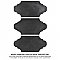 Alhama Provenzal Black 6-1/4" x 12-3/4" Porcelain Floor & Wall Tile - Sold Per Case of 20 - 8.8 Sq. Ft.