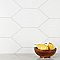 TexTile -  Basic Kayak White 6-1/2" x 12-1/2" Porcelain Floor & Wall Tile - 20 Tiles Per Case - 8.4 Sq. Ft.
