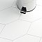 TexTile -  Basic Kayak White 6-1/2" x 12-1/2" Porcelain Floor & Wall Tile - 20 Tiles Per Case - 8.4 Sq. Ft.