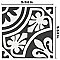 Majestic Tiena Black 9-3/4 "x 9-3/4" Porcelain Tile - Per Piece - .68 Sq. Ft.