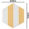 Porto Capri Hex Dandelion 8-5/8" x 9-7/8" Porcelain Tile - Per Case of 25 Tile - 11.56 Sq. Ft. Per Case