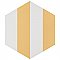 Porto Capri Hex Dandelion 8-5/8" x 9-7/8" Porcelain Tile - Per Case of 25 Tile - 11.56 Sq. Ft. Per Case