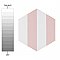 Porto Capri Hex Rose 8-5/8"x 9-7/8" Porcelain Tile - Per Case of 5 Sheets - 5.30 Sq. Ft.