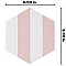 Porto Capri Hex Rose 8-5/8"x 9-7/8" Porcelain Tile - Per Case of 5 Sheets - 5.30 Sq. Ft.