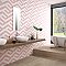 Porto Capri Hex Rose 8-5/8"x 9-7/8" Porcelain Tile - Per Case of 5 Sheets - 5.30 Sq. Ft.