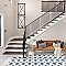 Stella Azul Blue and White 9-3/4" x 9-3/4" Ceramic Tile - Sold Per Case of 16 - 11.11 Square Feet Per Case