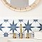 Stella Azul Blue and White 9-3/4" x 9-3/4" Ceramic Tile - Sold Per Case of 16 - 11.11 Square Feet Per Case
