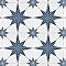 Stella Azul Blue and White 9-3/4" x 9-3/4" Ceramic Tile - Sold Per Case of 16 - 11.11 Square Feet Per Case
