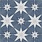 Stella Day Blue and White 9-3/4" x 9-3/4" Ceramic Tile - Sold Per Case of 16 - 11.11 Square Feet Per Case