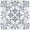 Atlantic Azul 17-5/8" x 17-5/8" Ceramic Floor & Wall Tile - 7 Tiles Per Case - 15.33 Sq. Ft.