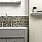Rustica Brick Noce Slate 10-3/4" x 12-3/4" Porcelain Mosaic Tile - Gray - Per Sheet - .95 Square Feet