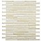 Rustica Rustica Brick Perla Bone 10-3/4" x 12-3/4" Porcelain Mosaic Tile - Cream & Beige - Per Sheet - .40 Square Feet
