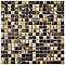 Rustica Mini Highlands 12" x 12" Porcelain Mosaic Tile - Brown & Cream - Per Sheet - 1 Square Feet