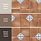 Sentier des Ocres Deco 7-7/8" x 7-7/8" Porc Floor/Wall Tile - 16 Per Case - 7.2 Sq. Ft. Per Case