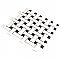 Metro Dog Bone Basket Weave Matte White/Gl Black Dot 10" x 10" Porcelain Mosaic Tile - Sold Per Case of 10 - 7.1 Sq. Ft.