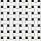 Metro Dog Bone Basket Weave Matte White/Gl Black Dot 10" x 10" Porcelain Mosaic Tile - Sold Per Case of 10 - 7.1 Sq. Ft.