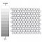 Metro Matte White 10-1/4" x 11-7/8" Hex Porcelain Mosaic Tile - Sold Per Case of 10 - 8.65 Square Feet